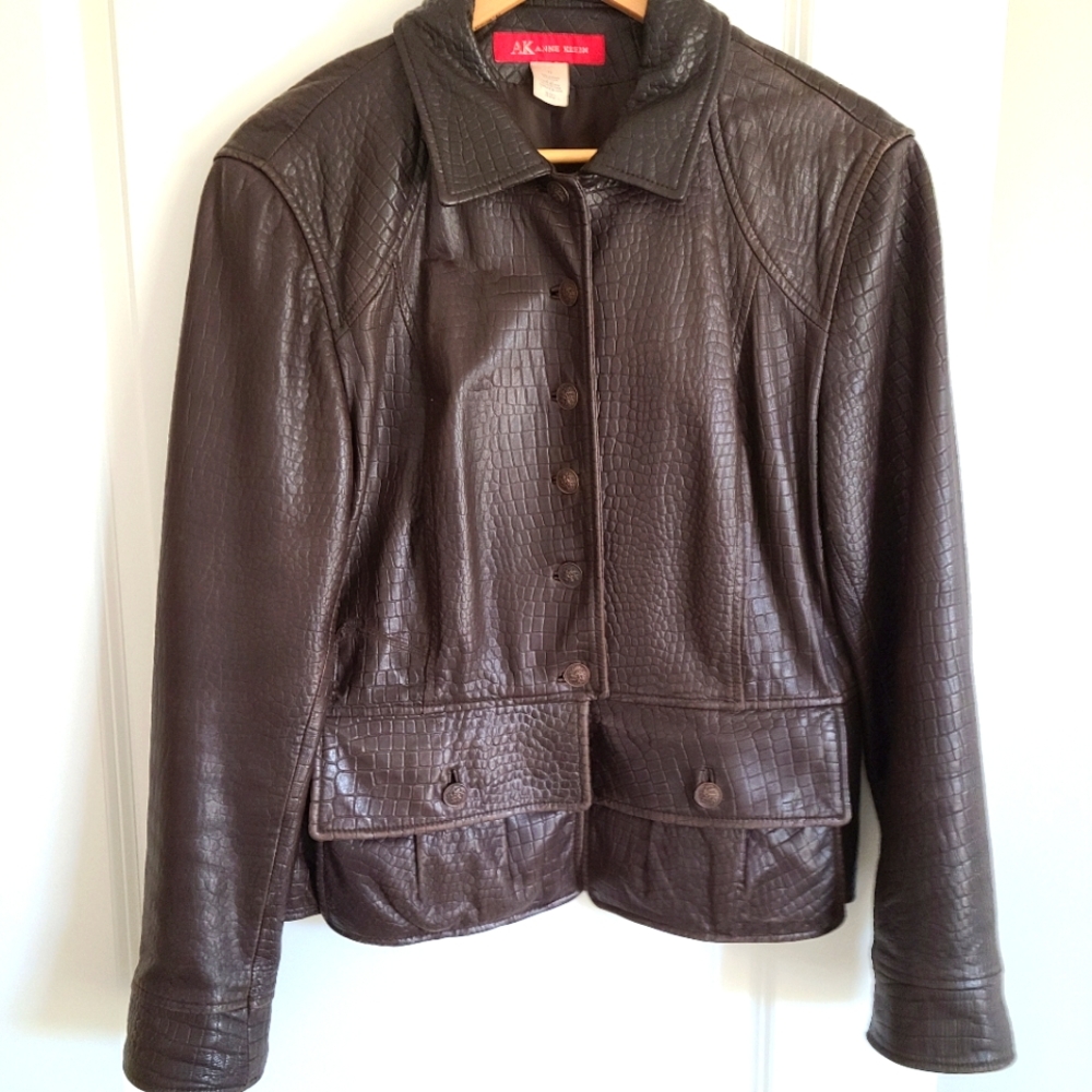 Anne Klein leather jacket
